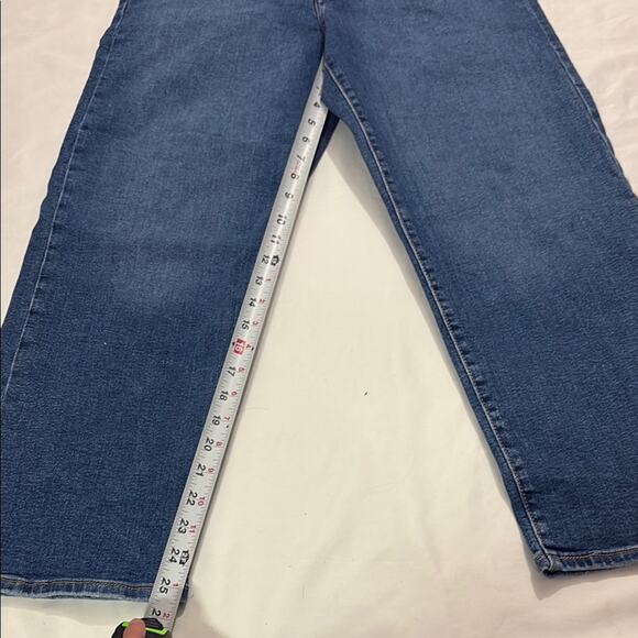 Levi's Womens 30 Ribcage Straight Ankle High Waist Denim Jeans Minimalist Casual - Picture 8 of 9